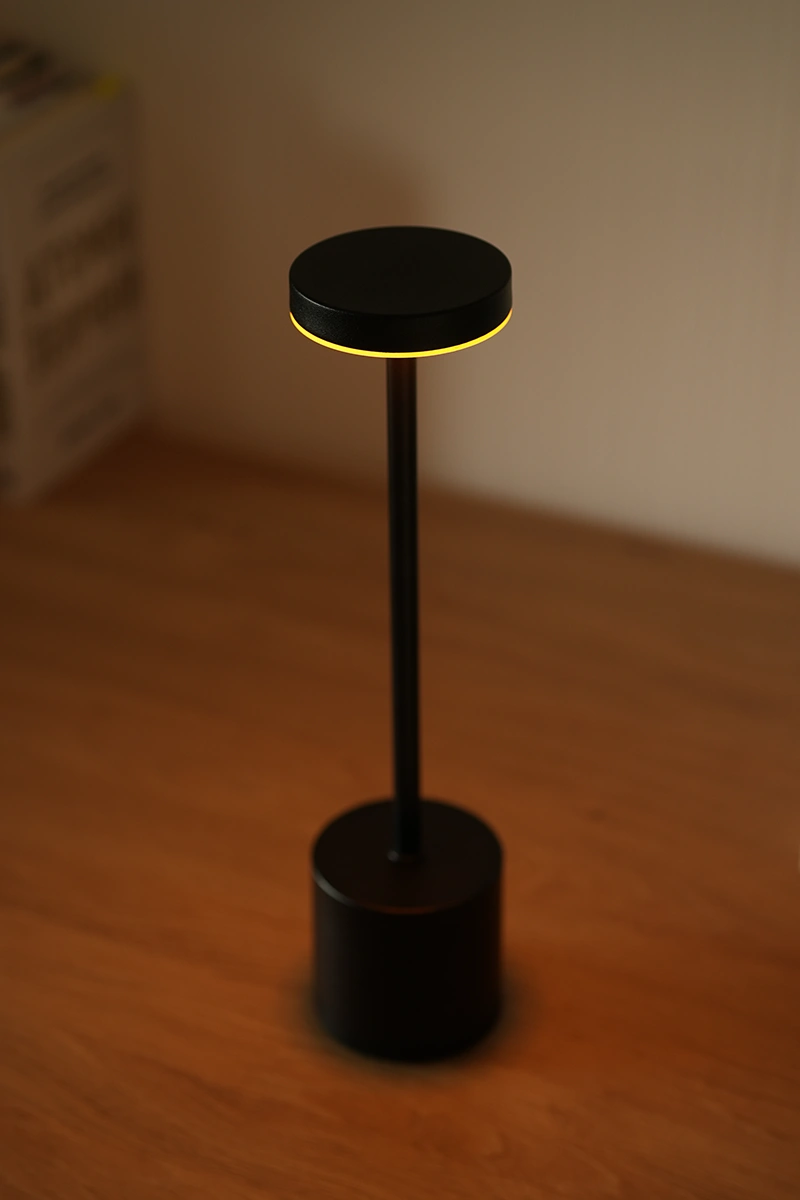 Металева світлодіодна лампа на металевій ніжці