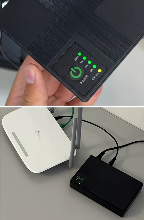 ДБЖ для роутера та оптичного терміналу на 18 Вт 20000 мА·год