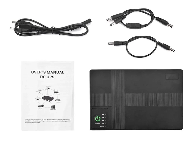 Комплектація джерела безперебійного живленнная DC1018P на 10400mAh, 18 Вт