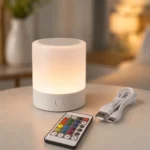 Різнокольоровий, акумуляторний LED нічник Mini Touch Lamp RGB
