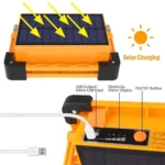 Акумуляторний LED ліхтар Working Lamp JN-882 30W із сонячною панеллю та Power Bank