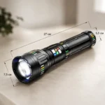 Розміри акумуляторного ліхтаря Bailong BL-CB-W518 з USB зарядкою
