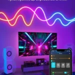 Неонова LED стрічка RGB Smart 5 метрів, Bluetooth, керування зі смартфона та пультом