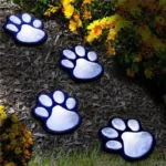 сонячний світильник Solar Paw Print Lights