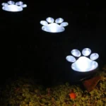 сонячний світильник Solar Paw Print Lights для підсвітки газону