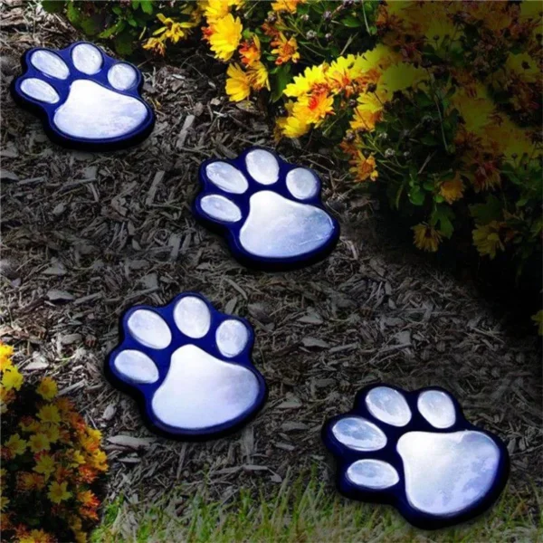 сонячний світильник Solar Paw Print Lights