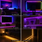 Варіанти живлення та розміщення RGB стрічки SMD 5050 10 метрів
