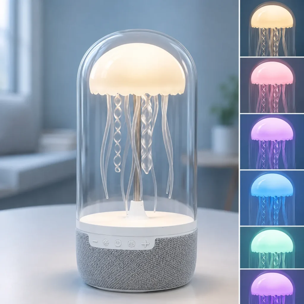 Світильник Медуза з Bluetooth колонкою, RGB-підсвіткою, акумулятором