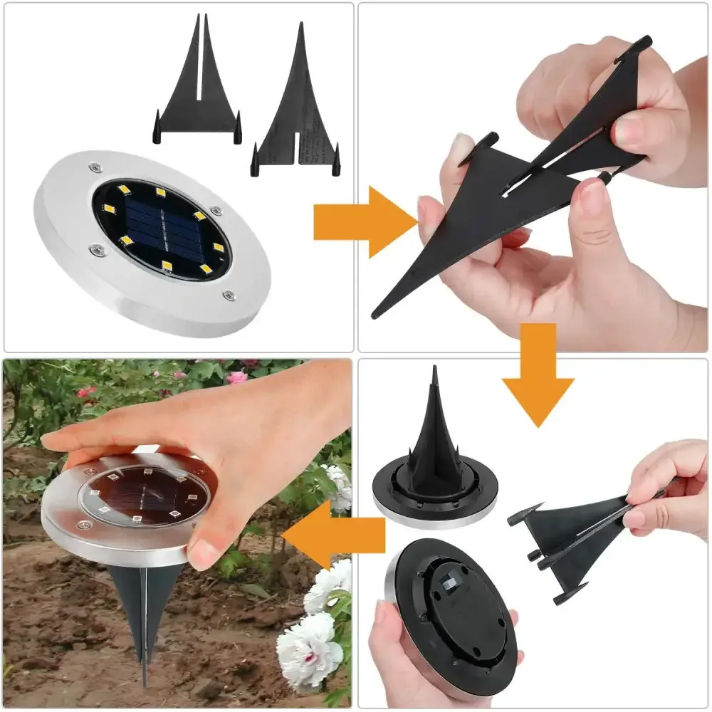 Комплект з 4 ліхтарів спотів Solar Pathway Lights