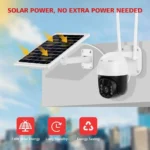 4G камера TP8 Solar із сонячною панеллю та акумулятором для зовнішнього розміщення