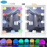 Різнокольорова підсвітка для дзеркала Vanity Mirror Lights, 10 LED лампочок з пультом та USB