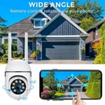 Вулична Wi-Fi камера PTZ-A1 IPC-E27-3 6 МП, поворотна, з датчиком руху, додаток V380 Pro - фото 3