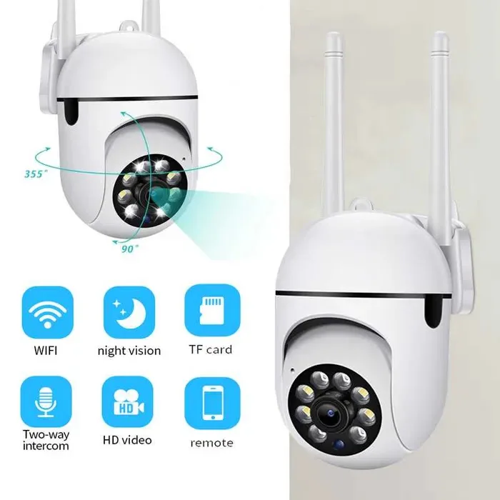 Вулична Wi-Fi камера PTZ-A1 IPC-E27-3 6 МП, поворотна, з датчиком руху, додаток V380 Pro - фото 4