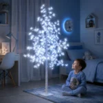 Декоративне дерево-світильник, 1,8 м з LED-квітами, холодне біле світло