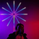 Різнокольорова LED стрічка у вигляді феєрверка