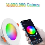 Розумний врізний світильник Tuya Smart, WiFi, 10 Вт, 2700–6500K із керуванням з телефону