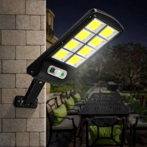 Solar Sensor Light BK-120-8COB-B