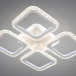 Стельова LED-люстра X-594, 59 Вт, з пультом, димером та регулюванням світла