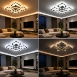 Стельова LED-люстра X-596 з пультом ДК