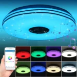 Стельовий LED світильник LUMINARIA SATURN, 60W RGB, 38 м², з Bluetooth колонкою та пультом