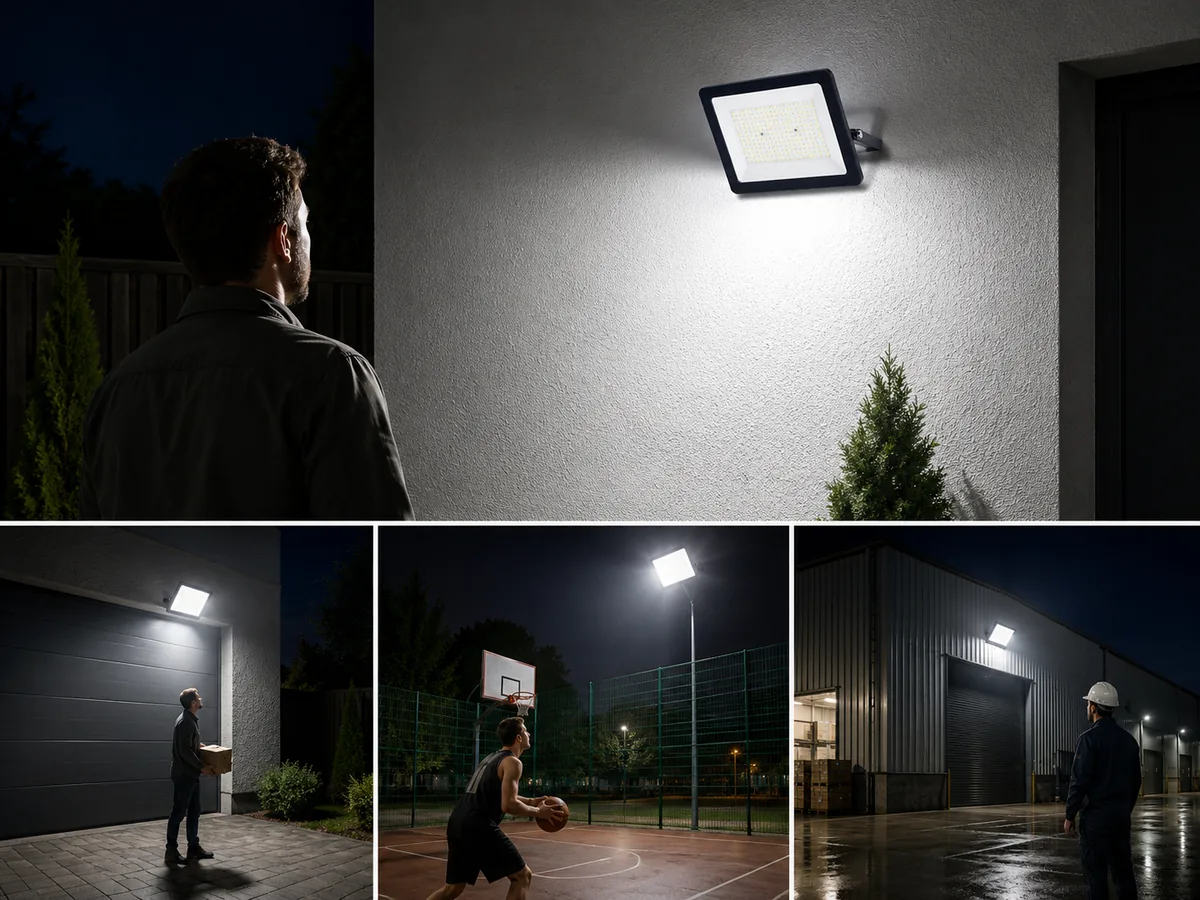 Кріплення прожектора AEON LED 300W на будинок, стовп, гараж, ворота