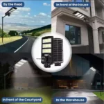 Вулична камера відеоспостереження 4G з ліхтарем-прожектором, 4 Мп на сонячній батареї, V380 Pro