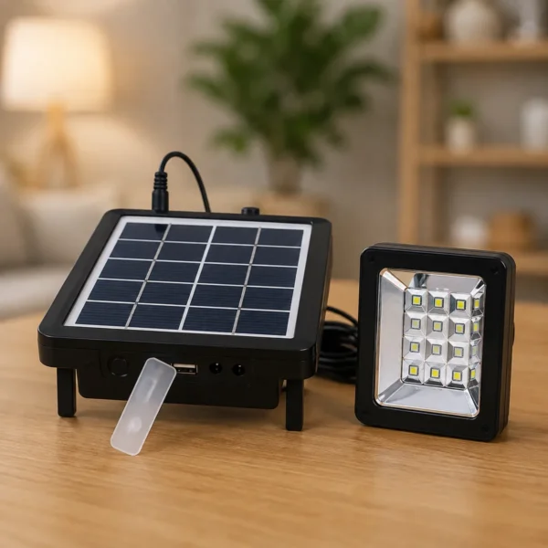 Аавтономний світлодіодний прожектор (світильник) Solar Power EP-07 із сонячною панеллю, датчиком руху та USB