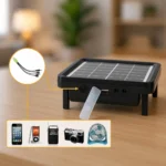 Аавтономний світлодіодний прожектор (світильник) Solar Power EP-07 для освітлення без електроенергії та заряджання гаджетів