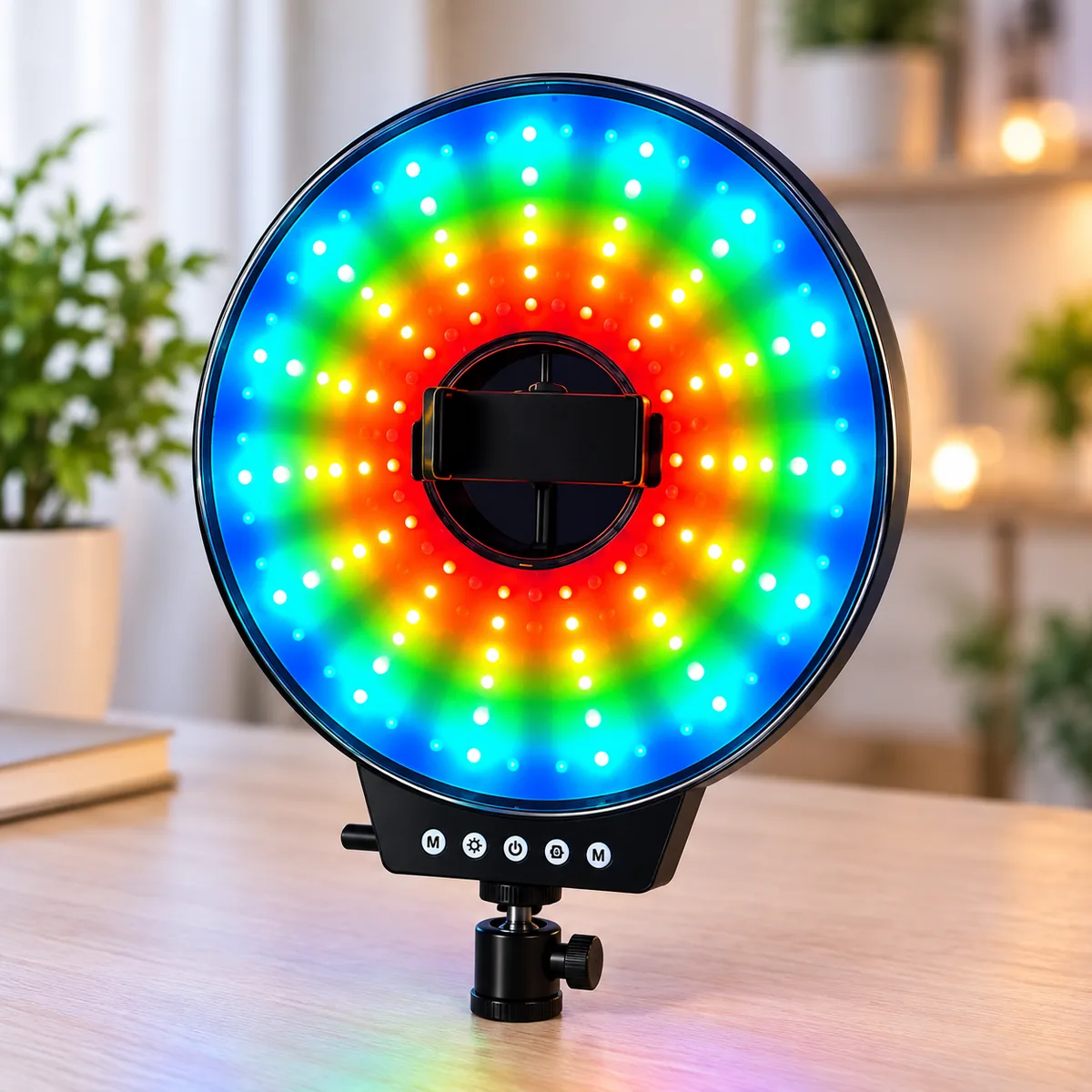 Кільцева RGB лампа для селфі MJ-261