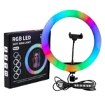 Кільцева RGB лампа MJ-26, 26 см, для селфі та TikTok з 15 колірними режимами