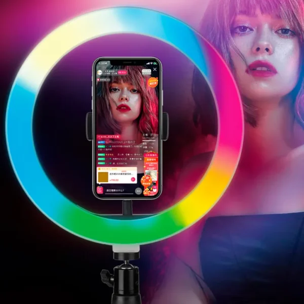 Кільцева RGB лампа MJ-26
