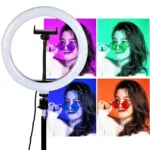Кільцева RGB LED лампа MJ38, 38 см, з тримачем для телефону та пультом