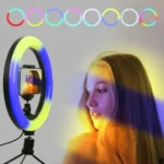 Кільцева RGB LED лампа від повербанка або USB адаптера