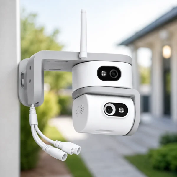 Вулична 4G камера SmartHD AI08+ з двома об’єктивами, PTZ та керуванням через V380 Pro