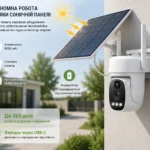 Камера відеоспостереження за акумулятором і зарядкою від сонця